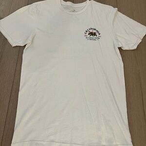 NEW Rip Curl Men's Shirt California Da Bears Tee Off White Size Medium